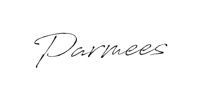 Create a beautiful signature design for name Parmees. With this signature (Antro_Vectra) fonts, you can make a handwritten signature for free. Parmees signature style 6 images and pictures png