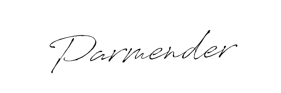 Make a beautiful signature design for name Parmender. With this signature (Antro_Vectra) style, you can create a handwritten signature for free. Parmender signature style 6 images and pictures png