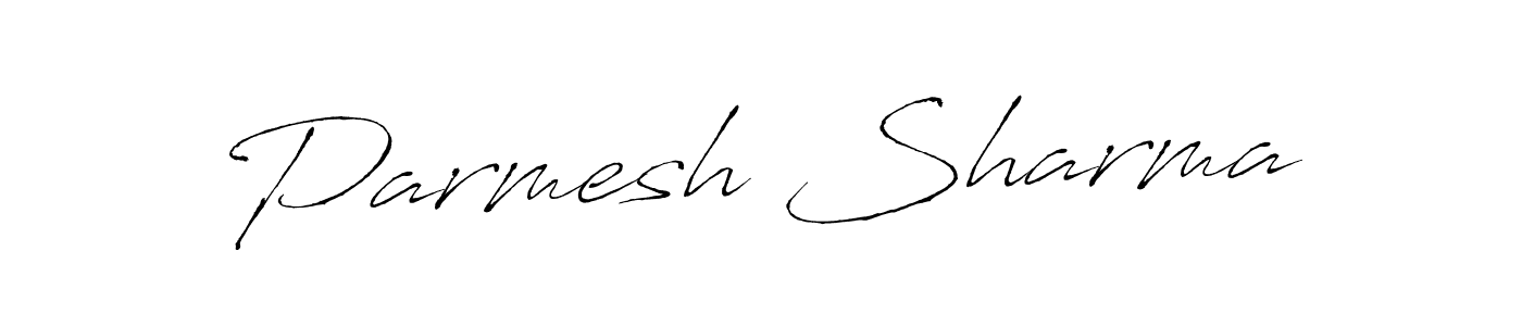 Parmesh Sharma stylish signature style. Best Handwritten Sign (Antro_Vectra) for my name. Handwritten Signature Collection Ideas for my name Parmesh Sharma. Parmesh Sharma signature style 6 images and pictures png