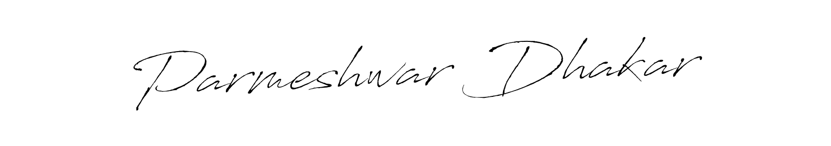 Use a signature maker to create a handwritten signature online. With this signature software, you can design (Antro_Vectra) your own signature for name Parmeshwar Dhakar. Parmeshwar Dhakar signature style 6 images and pictures png