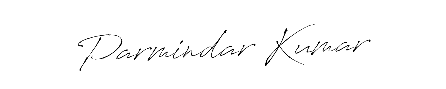 Make a beautiful signature design for name Parmindar Kumar. With this signature (Antro_Vectra) style, you can create a handwritten signature for free. Parmindar Kumar signature style 6 images and pictures png