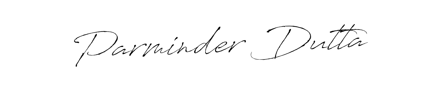 Also we have Parminder Dutta name is the best signature style. Create professional handwritten signature collection using Antro_Vectra autograph style. Parminder Dutta signature style 6 images and pictures png