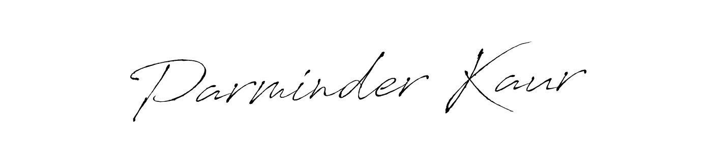 Parminder Kaur stylish signature style. Best Handwritten Sign (Antro_Vectra) for my name. Handwritten Signature Collection Ideas for my name Parminder Kaur. Parminder Kaur signature style 6 images and pictures png