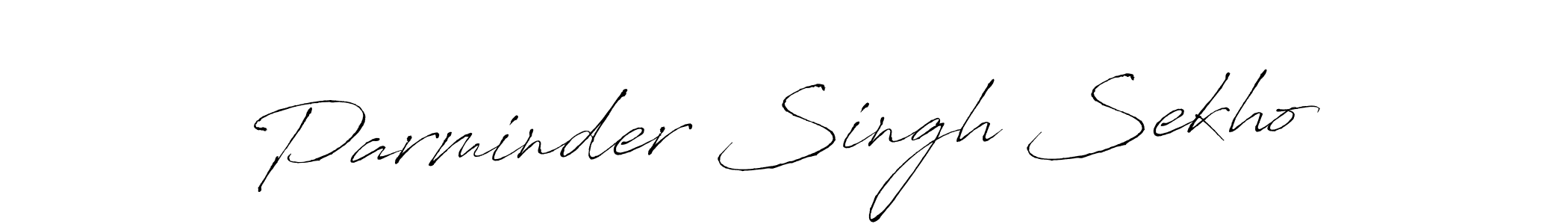 Design your own signature with our free online signature maker. With this signature software, you can create a handwritten (Antro_Vectra) signature for name Parminder Singh Sekho. Parminder Singh Sekho signature style 6 images and pictures png