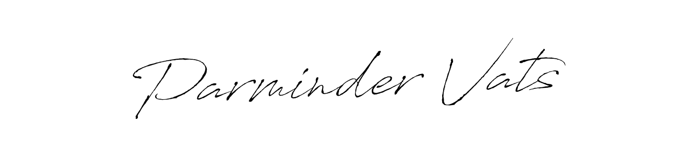 Create a beautiful signature design for name Parminder Vats. With this signature (Antro_Vectra) fonts, you can make a handwritten signature for free. Parminder Vats signature style 6 images and pictures png