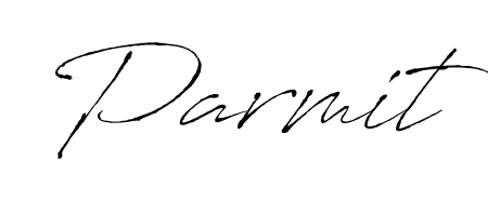 Achieve flawless digital penmanship with Parmit name in Antro_Vectra font. The perfect tool for creating online signatures. Parmit signature style 6 images and pictures png