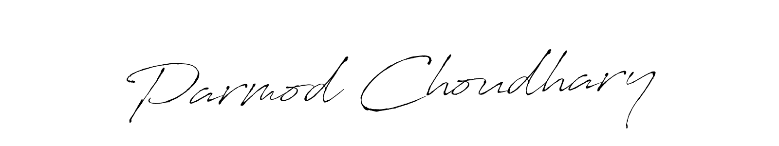 Make a beautiful signature design for name Parmod Choudhary. With this signature (Antro_Vectra) style, you can create a handwritten signature for free. Parmod Choudhary signature style 6 images and pictures png