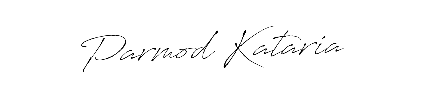 Make a beautiful signature design for name Parmod Kataria. With this signature (Antro_Vectra) style, you can create a handwritten signature for free. Parmod Kataria signature style 6 images and pictures png
