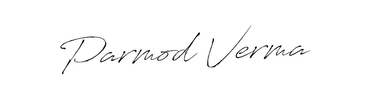 It looks lik you need a new signature style for name Parmod Verma. Design unique handwritten (Antro_Vectra) signature with our free signature maker in just a few clicks. Parmod Verma signature style 6 images and pictures png