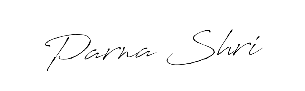 Parna Shri stylish signature style. Best Handwritten Sign (Antro_Vectra) for my name. Handwritten Signature Collection Ideas for my name Parna Shri. Parna Shri signature style 6 images and pictures png