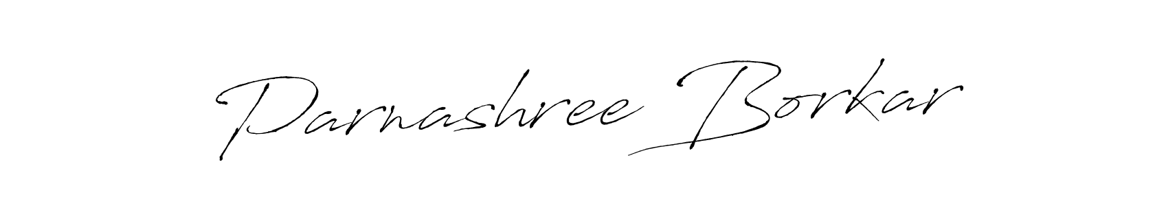 How to make Parnashree Borkar name signature. Use Antro_Vectra style for creating short signs online. This is the latest handwritten sign. Parnashree Borkar signature style 6 images and pictures png