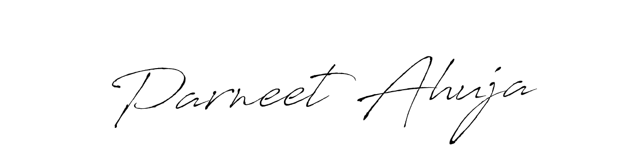 The best way (Antro_Vectra) to make a short signature is to pick only two or three words in your name. The name Parneet Ahuja include a total of six letters. For converting this name. Parneet Ahuja signature style 6 images and pictures png