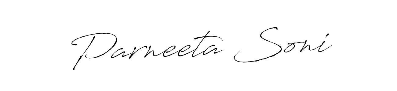 The best way (Antro_Vectra) to make a short signature is to pick only two or three words in your name. The name Parneeta Soni include a total of six letters. For converting this name. Parneeta Soni signature style 6 images and pictures png