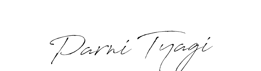 You should practise on your own different ways (Antro_Vectra) to write your name (Parni Tyagi) in signature. don't let someone else do it for you. Parni Tyagi signature style 6 images and pictures png