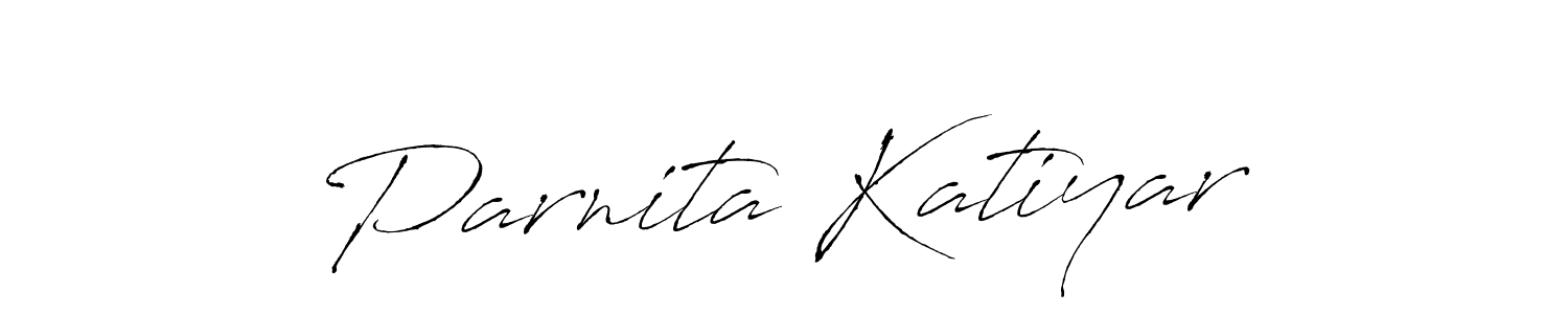 Create a beautiful signature design for name Parnita Katiyar. With this signature (Antro_Vectra) fonts, you can make a handwritten signature for free. Parnita Katiyar signature style 6 images and pictures png