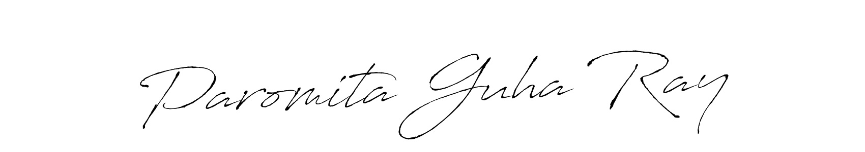 The best way (Antro_Vectra) to make a short signature is to pick only two or three words in your name. The name Paromita Guha Ray include a total of six letters. For converting this name. Paromita Guha Ray signature style 6 images and pictures png