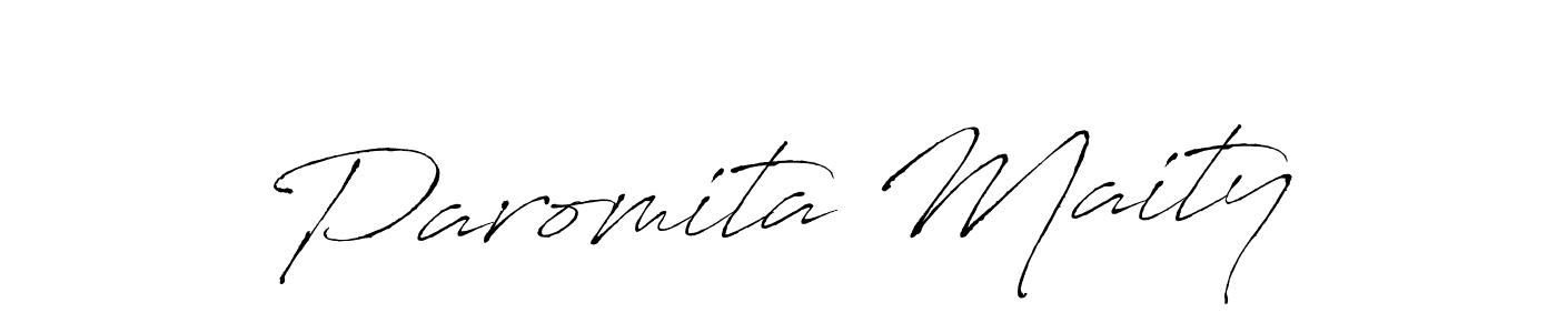 Create a beautiful signature design for name Paromita Maity. With this signature (Antro_Vectra) fonts, you can make a handwritten signature for free. Paromita Maity signature style 6 images and pictures png