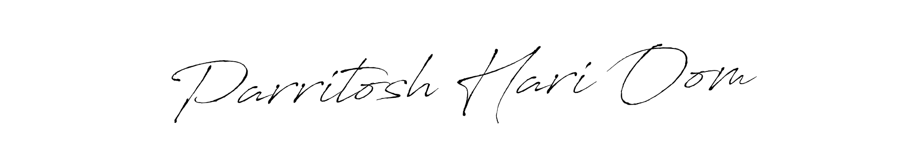 Make a beautiful signature design for name Parritosh Hari Oom. With this signature (Antro_Vectra) style, you can create a handwritten signature for free. Parritosh Hari Oom signature style 6 images and pictures png