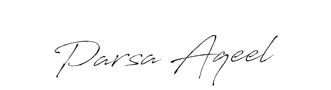 Similarly Antro_Vectra is the best handwritten signature design. Signature creator online .You can use it as an online autograph creator for name Parsa Aqeel. Parsa Aqeel signature style 6 images and pictures png