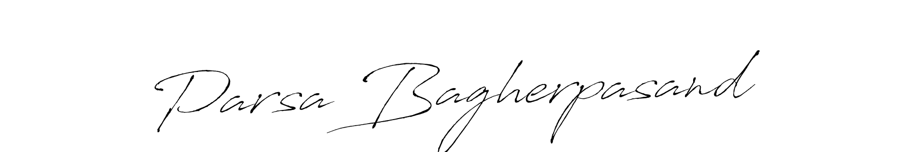 The best way (Antro_Vectra) to make a short signature is to pick only two or three words in your name. The name Parsa Bagherpasand include a total of six letters. For converting this name. Parsa Bagherpasand signature style 6 images and pictures png