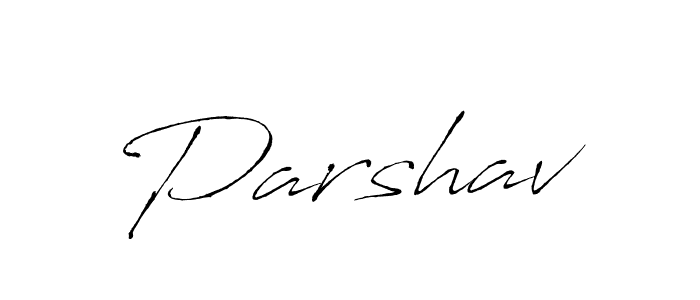 Design your own signature with our free online signature maker. With this signature software, you can create a handwritten (Antro_Vectra) signature for name Parshav. Parshav signature style 6 images and pictures png