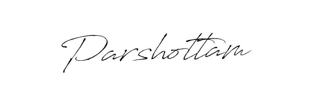 Make a beautiful signature design for name Parshottam. With this signature (Antro_Vectra) style, you can create a handwritten signature for free. Parshottam signature style 6 images and pictures png