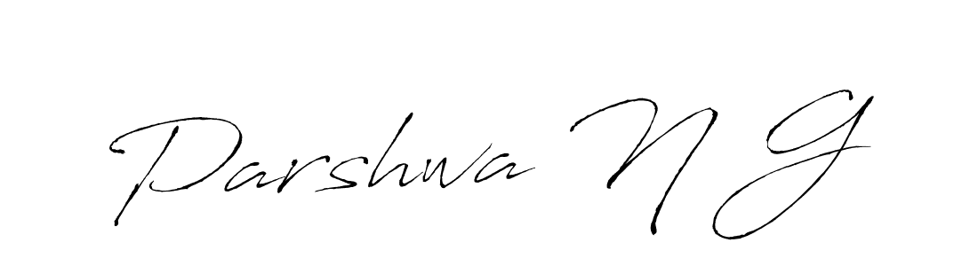 if you are searching for the best signature style for your name Parshwa N G. so please give up your signature search. here we have designed multiple signature styles  using Antro_Vectra. Parshwa N G signature style 6 images and pictures png