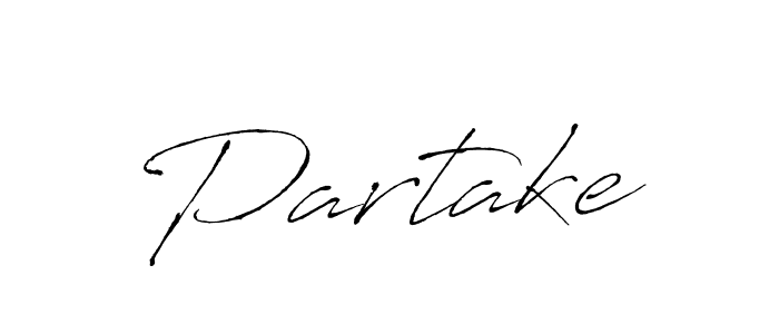 Also we have Partake name is the best signature style. Create professional handwritten signature collection using Antro_Vectra autograph style. Partake signature style 6 images and pictures png