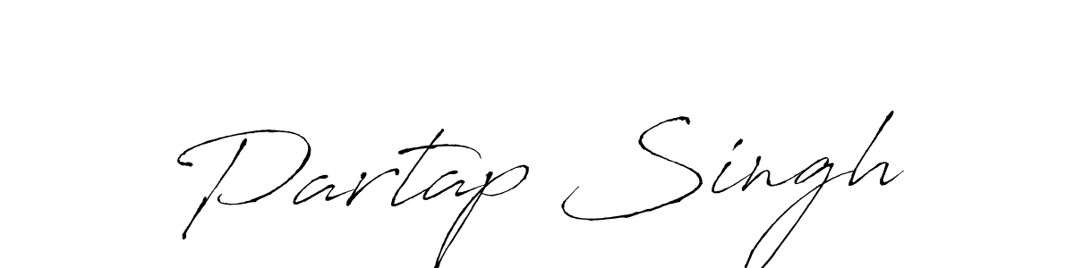 Design your own signature with our free online signature maker. With this signature software, you can create a handwritten (Antro_Vectra) signature for name Partap Singh. Partap Singh signature style 6 images and pictures png