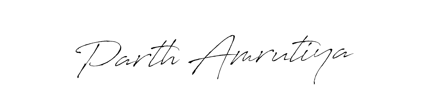 Use a signature maker to create a handwritten signature online. With this signature software, you can design (Antro_Vectra) your own signature for name Parth Amrutiya. Parth Amrutiya signature style 6 images and pictures png