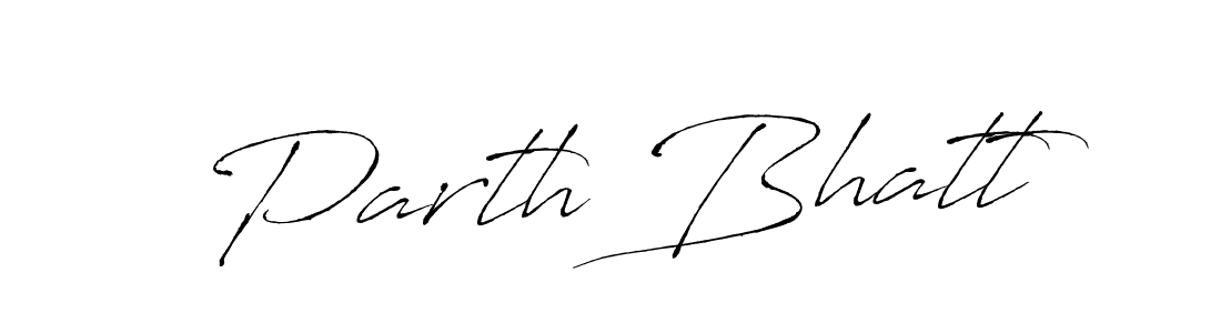 Make a beautiful signature design for name Parth Bhatt. With this signature (Antro_Vectra) style, you can create a handwritten signature for free. Parth Bhatt signature style 6 images and pictures png