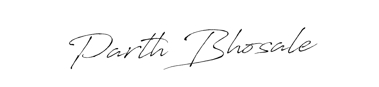 Parth Bhosale stylish signature style. Best Handwritten Sign (Antro_Vectra) for my name. Handwritten Signature Collection Ideas for my name Parth Bhosale. Parth Bhosale signature style 6 images and pictures png