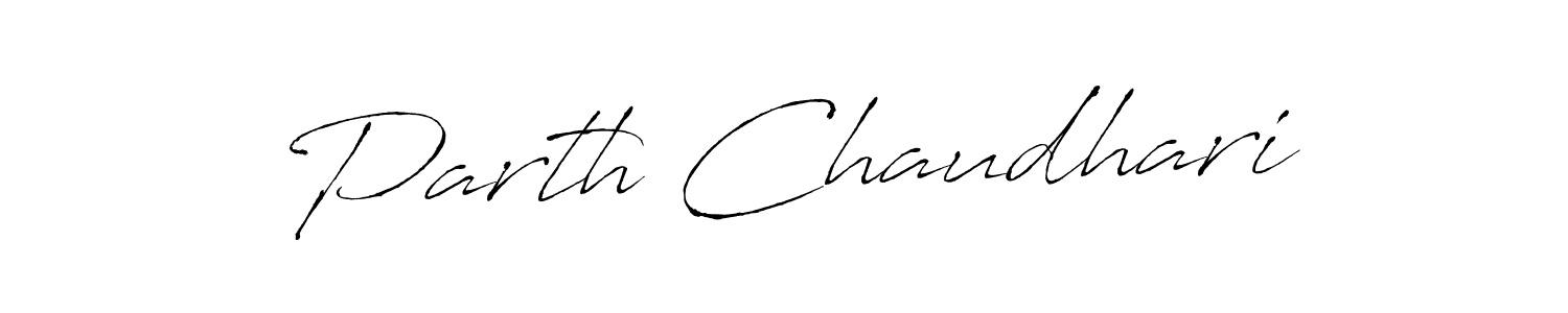 How to make Parth Chaudhari signature? Antro_Vectra is a professional autograph style. Create handwritten signature for Parth Chaudhari name. Parth Chaudhari signature style 6 images and pictures png