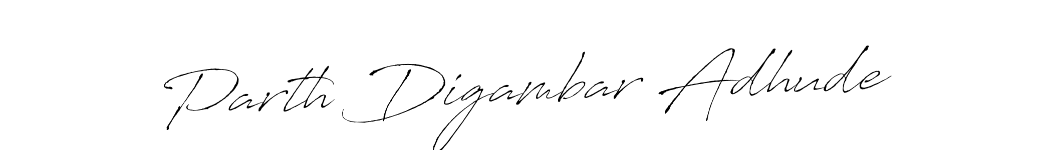 Parth Digambar Adhude stylish signature style. Best Handwritten Sign (Antro_Vectra) for my name. Handwritten Signature Collection Ideas for my name Parth Digambar Adhude. Parth Digambar Adhude signature style 6 images and pictures png