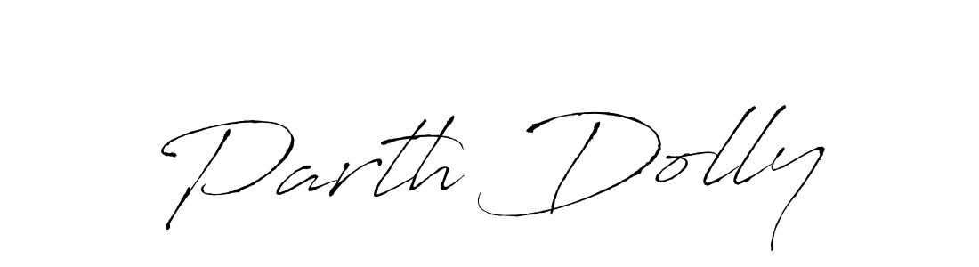 Create a beautiful signature design for name Parth Dolly. With this signature (Antro_Vectra) fonts, you can make a handwritten signature for free. Parth Dolly signature style 6 images and pictures png