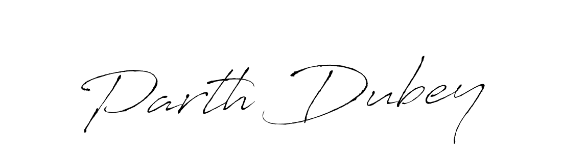 How to make Parth Dubey name signature. Use Antro_Vectra style for creating short signs online. This is the latest handwritten sign. Parth Dubey signature style 6 images and pictures png