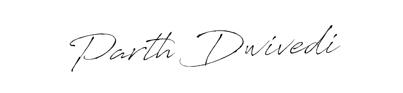 How to make Parth Dwivedi name signature. Use Antro_Vectra style for creating short signs online. This is the latest handwritten sign. Parth Dwivedi signature style 6 images and pictures png