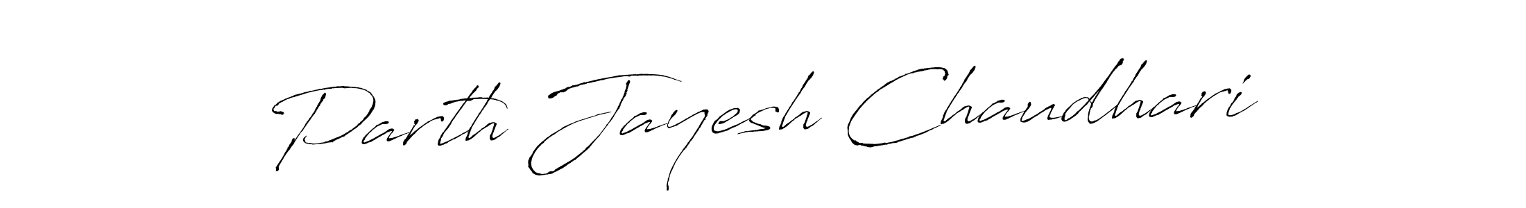 Make a beautiful signature design for name Parth Jayesh Chaudhari. With this signature (Antro_Vectra) style, you can create a handwritten signature for free. Parth Jayesh Chaudhari signature style 6 images and pictures png