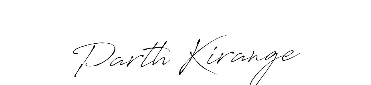 Make a beautiful signature design for name Parth Kirange. With this signature (Antro_Vectra) style, you can create a handwritten signature for free. Parth Kirange signature style 6 images and pictures png