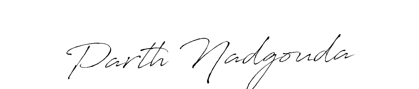 Make a beautiful signature design for name Parth Nadgouda. With this signature (Antro_Vectra) style, you can create a handwritten signature for free. Parth Nadgouda signature style 6 images and pictures png