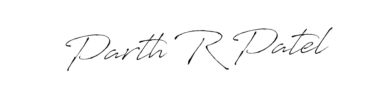 Design your own signature with our free online signature maker. With this signature software, you can create a handwritten (Antro_Vectra) signature for name Parth R Patel. Parth R Patel signature style 6 images and pictures png