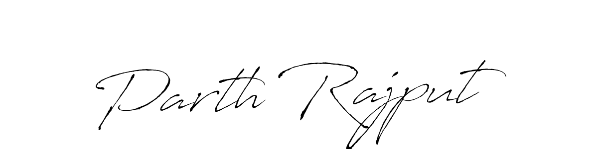 Parth Rajput stylish signature style. Best Handwritten Sign (Antro_Vectra) for my name. Handwritten Signature Collection Ideas for my name Parth Rajput. Parth Rajput signature style 6 images and pictures png