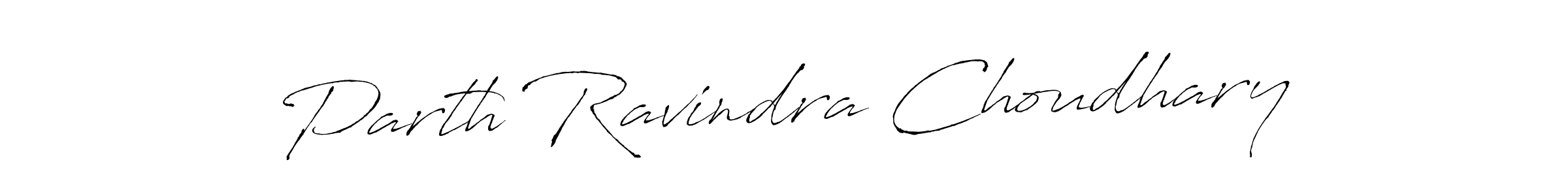 Make a beautiful signature design for name Parth Ravindra Choudhary. With this signature (Antro_Vectra) style, you can create a handwritten signature for free. Parth Ravindra Choudhary signature style 6 images and pictures png