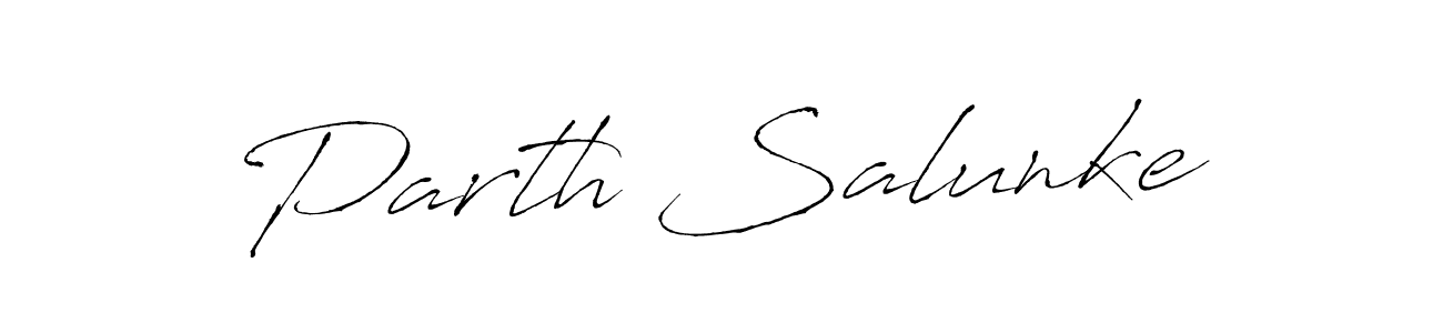 Create a beautiful signature design for name Parth Salunke. With this signature (Antro_Vectra) fonts, you can make a handwritten signature for free. Parth Salunke signature style 6 images and pictures png