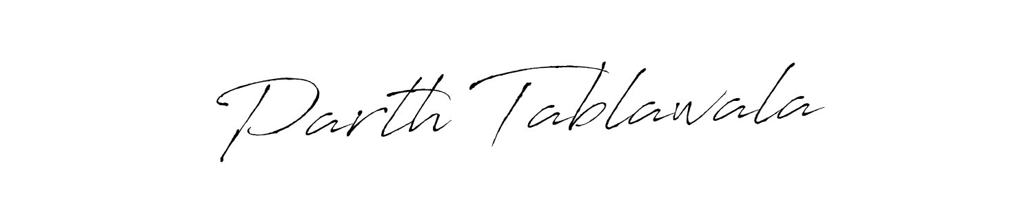 Parth Tablawala stylish signature style. Best Handwritten Sign (Antro_Vectra) for my name. Handwritten Signature Collection Ideas for my name Parth Tablawala. Parth Tablawala signature style 6 images and pictures png