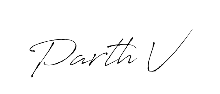 You should practise on your own different ways (Antro_Vectra) to write your name (Parth V) in signature. don't let someone else do it for you. Parth V signature style 6 images and pictures png