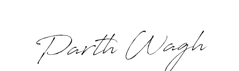 Parth Wagh stylish signature style. Best Handwritten Sign (Antro_Vectra) for my name. Handwritten Signature Collection Ideas for my name Parth Wagh. Parth Wagh signature style 6 images and pictures png