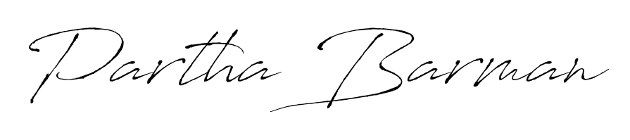 Express your personality with a custom Partha Barman signature crafted with Antro_Vectra typography. Free transparent PNG download available. Partha Barman signature style 6 images and pictures png