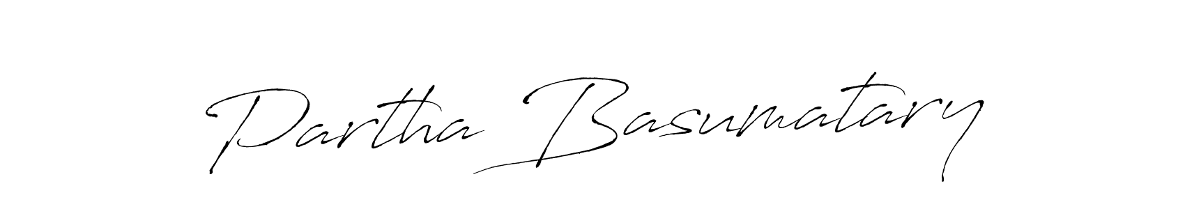 How to make Partha Basumatary signature? Antro_Vectra is a professional autograph style. Create handwritten signature for Partha Basumatary name. Partha Basumatary signature style 6 images and pictures png