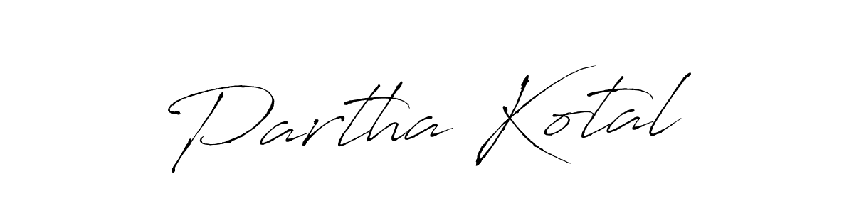 Partha Kotal stylish signature style. Best Handwritten Sign (Antro_Vectra) for my name. Handwritten Signature Collection Ideas for my name Partha Kotal. Partha Kotal signature style 6 images and pictures png